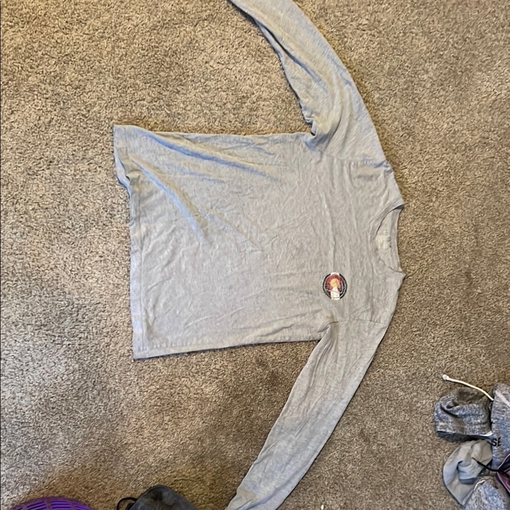 Gray Long Sleeve Women's Top